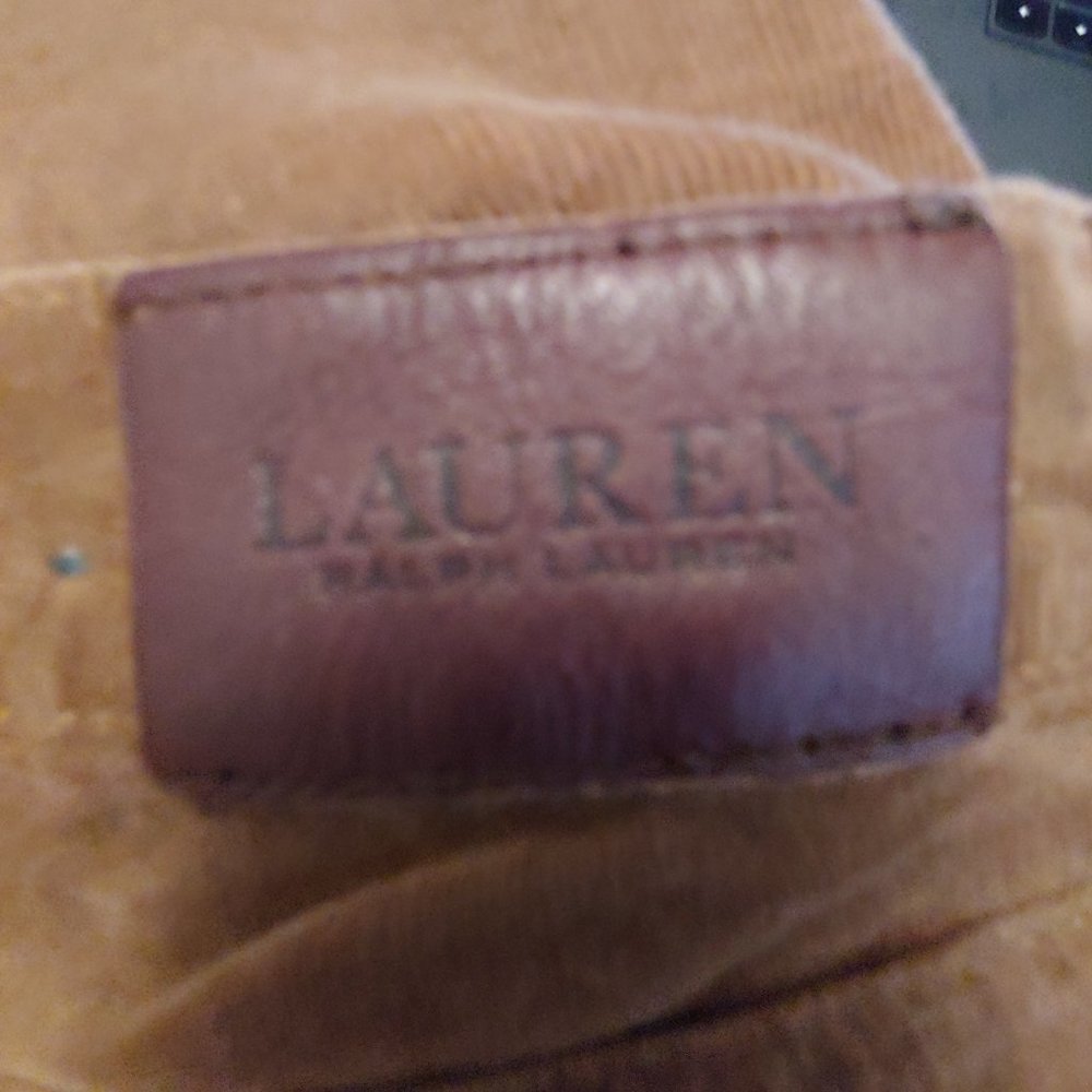 Lauren Ralph Lauren corduroy brown pants size 8 bootcut - Picture 8 of 11